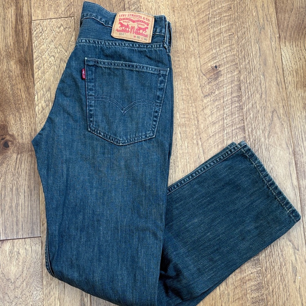 Levi's Men's Dark Blue Straight-Leg Jeans